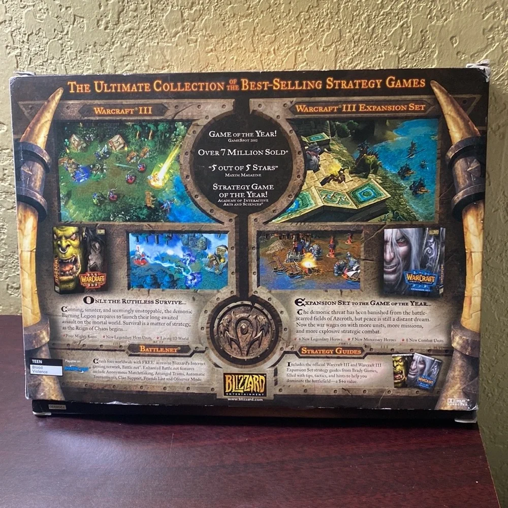 Blizzard Entertainment Warcraft III Battle Chest Games and Manuals